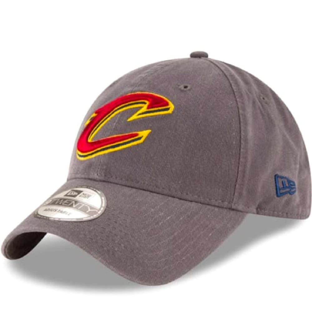 NEW ERA CLEVELAND CAVALIERS CORE CLASSIC 9TWENTY ADJUSTABLE HAT - GREY